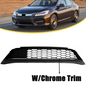 For 2016 2017 Honda Accord Honeycomb Front Lower Grill w/chrome Trim 71152T2FA50