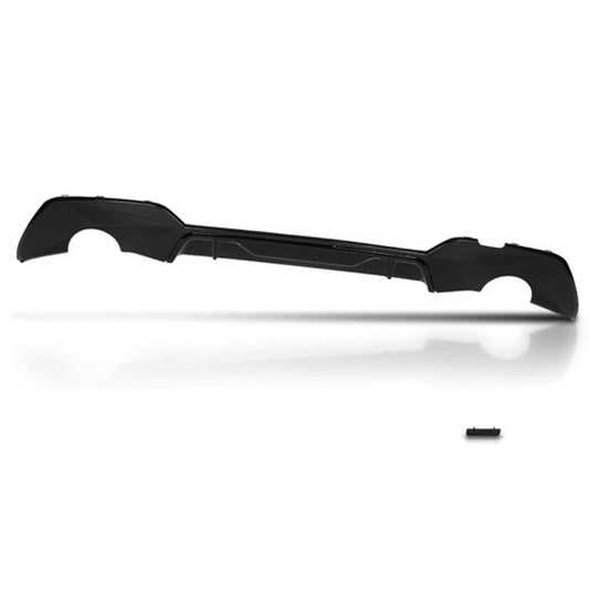 Solid Spare Rear Bumper Diffuser Fit For 19-23 BMW 3 Series G20 G21 G28 M Sport Gloss Black