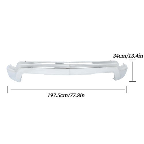 Solid Spare For Chevy Silverado 2022-2024 Front Bumper Assembly Split-type W/o Sensor Holes
