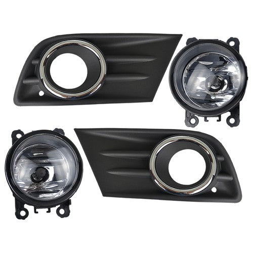 For Honda Pilot 2012-2013-2014-2015 New A Pair Fog Light W/Cover&Chrome Trim US