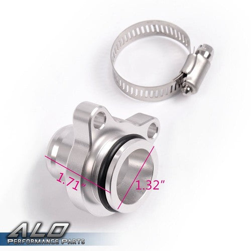 Solid Spare Water Hose Fitting Replacement Aluminum Fit For BMW 335i 11537541992 11537544638