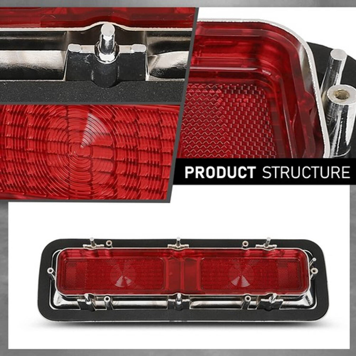 Solid Spare Tail Light Lens+Bezel+Gasket Fit For 1968 Chevrolet Camaro Left+Right Side