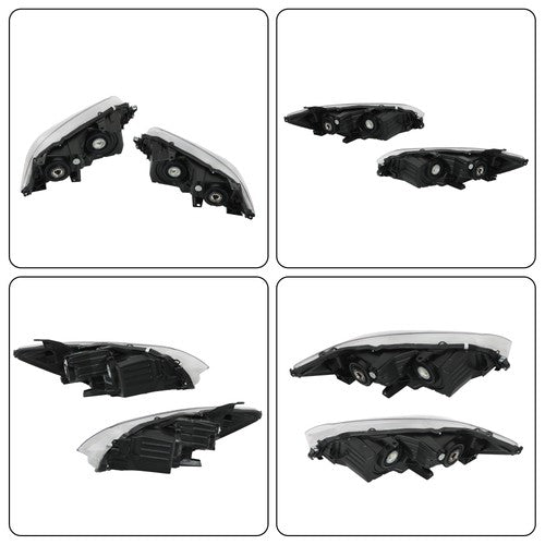 Solid Spare Headlights Headlamps Clear Lens Left+Right Side Fit For Toyota Camry 2015-2017