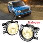 For 2015-2018 Jeep Renegade Front Clear Lens Fog Lights Bumper Lamp Replacement