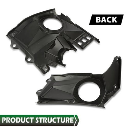 Solid Spare Front Dash Speaker Pods Stereo Panel Mount Kit Fit For Can-Am Maverick X3 17-24
