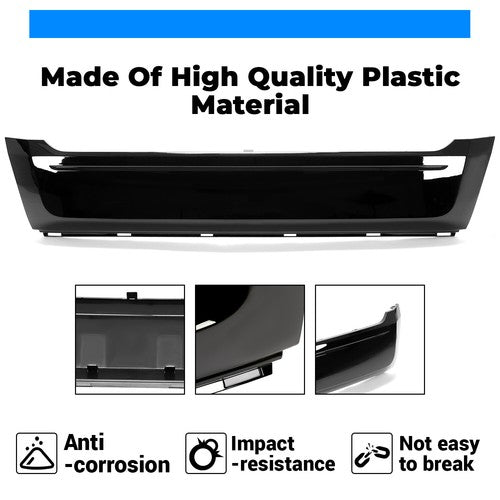 Solid Spare Front Lower Black Grille Bumper Moulding For 2011-2014 Ford Edge FO1087132