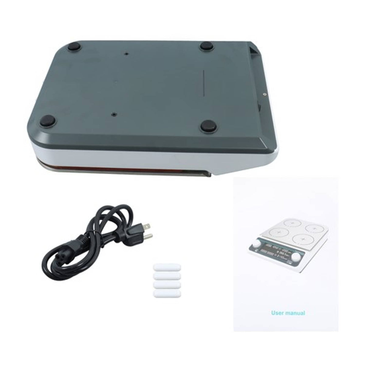 Solid Spare Digital Multi Position Magnetic Stirrer With Heating 4 Position 4*500ml Volume