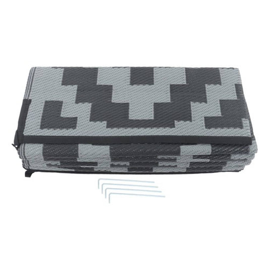 Solid Spare Waterproof Outdoor 9x12FT black gray Rug Outdoor Plastic Modern Area Rug