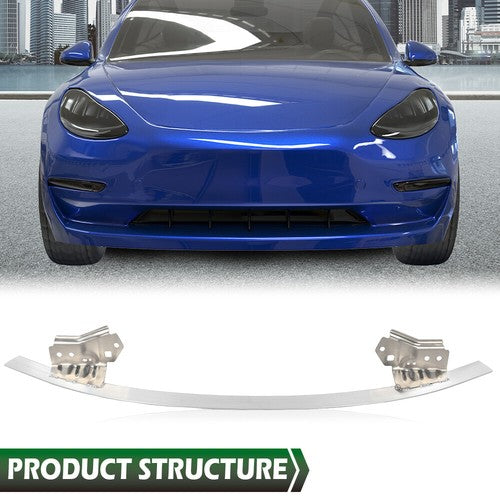 Solid Spare Fit For 2017-2020 Tesla Model 3 Front Bumper Lower Reinforcement Beam Impact Bar