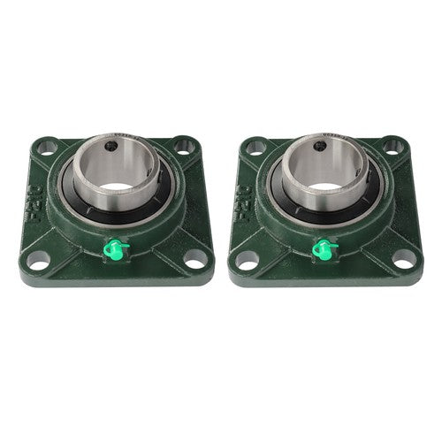 Solid Spare 2PCS UCF210-32 with seat bearing 2" hole 4 Bolt Solid Base Self-Aligning