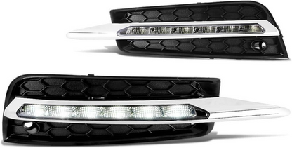 For 2009-2014 Chevy Cruze LED DRL Fog Light Lamp Daytime Running Light w/Harness