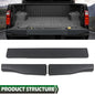 Solid Spare Fit For 08-16 Ford Super Duty F250 F350 Flex Step Tailgate Trim Cap Molding 3pcs