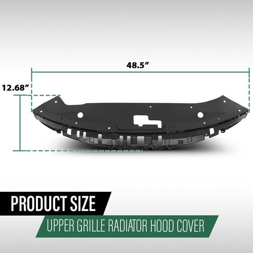 Solid Spare Upper Grille Radiator Hood Cover Sight Shield Fit For 2019-2020 Kia Optima