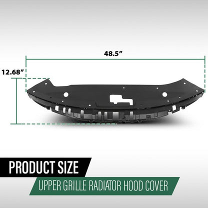 Solid Spare Upper Grille Radiator Hood Cover Sight Shield Fit For 2019-2020 Kia Optima
