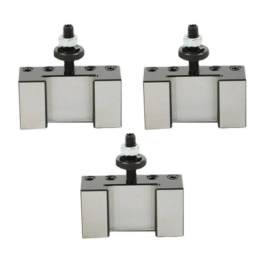 Solid Spare New 3PCS #1 Quick Change Turning & Facing Lathe Tool Post Holder 250-001 OXA