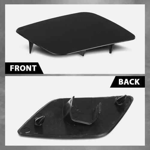 Solid Spare Fit For 2005-2008 Audi A6 Quattro Headlight Washer Cover Cap Left & Right Side