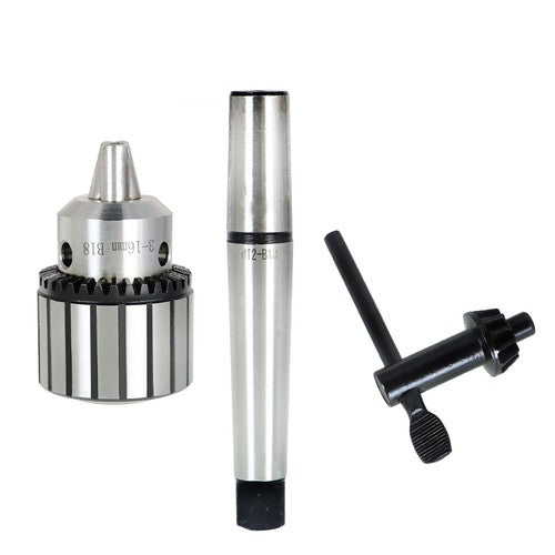 Solid Spare 1/8 - 5/8" Heavy Duty Drill Chuck with R8 Shank Precision Integrated (R8-B18)