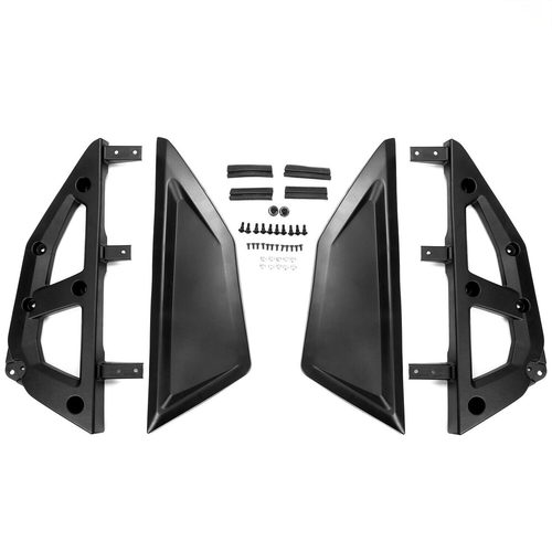 Solid Spare Black Plastic Front+Rear Lower Door Panel For Honda Talon 1000X-4 2020-2024