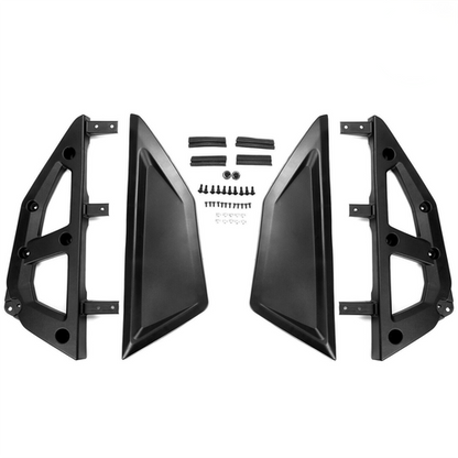 Solid Spare Black Plastic Front+Rear Lower Door Panel For Honda Talon 1000X-4 2020-2024