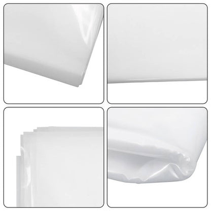 Solid Spare Clear Greenhouse Plastic Sheeting - 6 mil UV Resistant Polyethylene 10 × 15 FT
