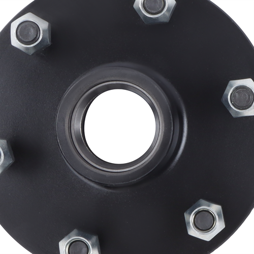 Solid Spare 6 on 5.5' Trailer Hub Kit For 3500 lbs. #84 Spindle With Trailer Bearing