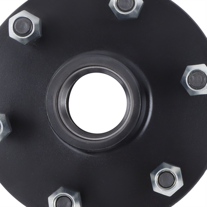 Solid Spare 6 on 5.5' Trailer Hub Kit For 3500 lbs. #84 Spindle With Trailer Bearing