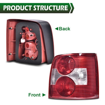 Solid Spare Fit For 2000-2005 Volkswagen Passat B5 Wagon Tail Lights Brake Lamps Left+Right