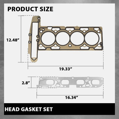 Solid Spare Head Gasket Set Fit For 2010-2017 Chevrolet Equinox Buick GMC 2.4L