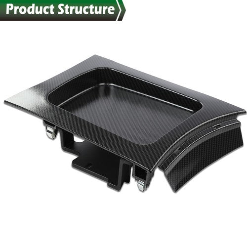 Solid Spare Carbon Look Shifter Console Tray Bezel 1RN52AAAAC Fit For 11-2017 Dodge Charger