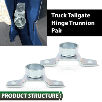 Solid Spare Fit For 1967-1972 Chevy C10 K10 Truck Fleetside Tailgate Trunnion Hinge Set