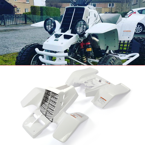 Solid Spare White Fenders + Gas Tank Plastics Kits + Grill For Yamaha Banshee 350 YFZ350