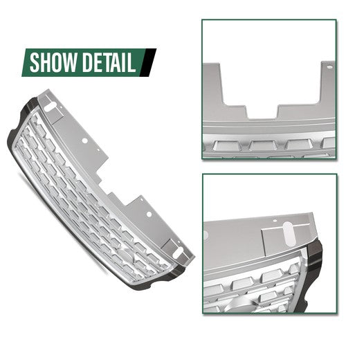 Solid Spare Front Grille Fit For 2013-2016 2017 Land Rover Range Rover Chrome Grill LR055880