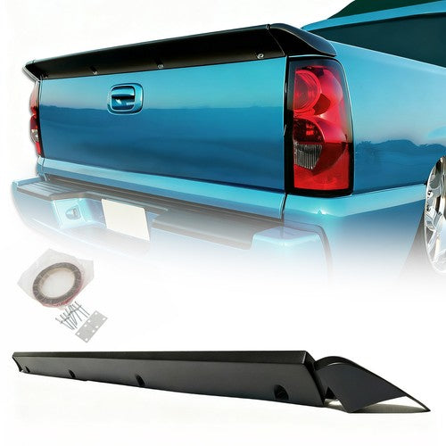 Solid Spare Tailgate Spoiler Wing Fit For 1999-2006 Chevy Silverado Sierra 1500