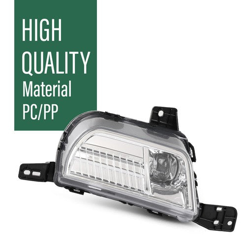 Solid Spare LED DRL Front Fog Light Driving Lamp Left Side Fit For 2019-2024 Ford Edge