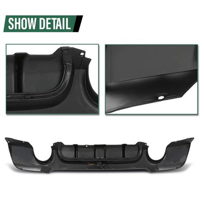 Solid Spare Rear Bumper Diffuser w/ Light Fit For 2007-2013 BMW E92 E93 3 Series M Sport