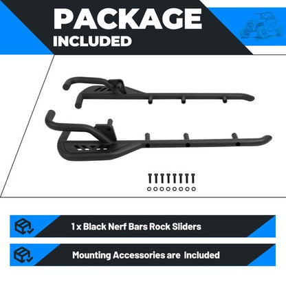 Solid Spare Tubular Nerf Bar Set Rock Sliders For 20-26 Kawasaki Teryx KRX 1000 #99994-1314