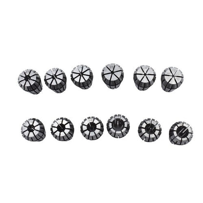 Solid Spare 12Pcs ER16 1/32"-3/8" Spring Collet Set For CNC Milling Lathe Tool