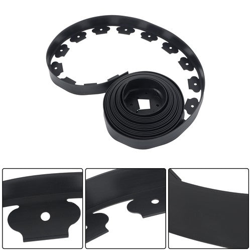 Solid Spare 2" Garden Landscape Edging 33 Feet No Dig Lawn Edging Border With 30 8-In Spike