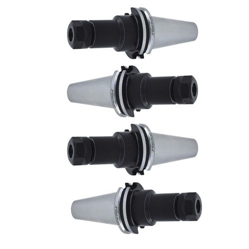 Solid Spare 4 Chucks Tool Holder Set CAT40-ER20 Collet Chucks W. 4" Long Gage Length