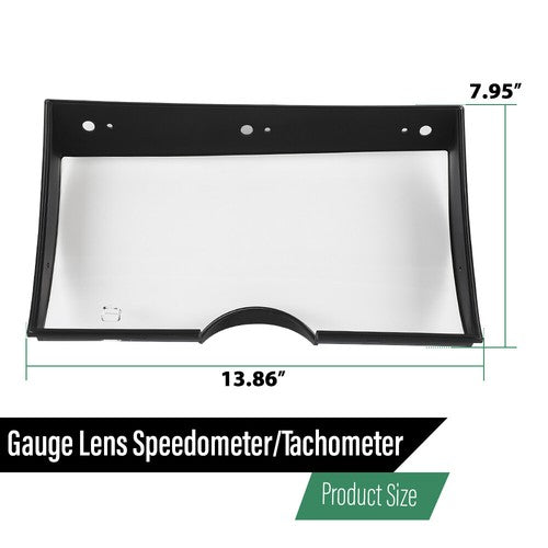 Solid Spare New Fit For 1978-1982 Corvette C3 Dash Speedometer Tachometer Gauge Cluster Lens