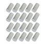 Solid Spare 33mm Chrome Plastic Cylinder Lug Nut Covers Caps Thread on for Semi Truck 20PCS