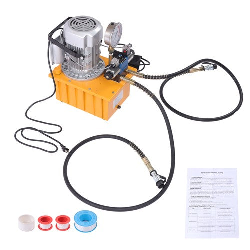 Solid Spare 8L Electric Hydraulic Pump 10000 PSI Double Acting Solenoid 110V