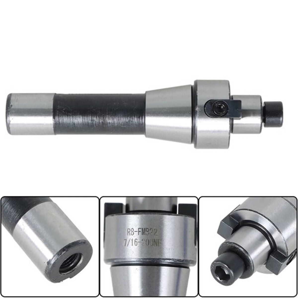 Solid Spare CNC End Milling +4Pcs APMT1604 Inserts R8 FMB22 Shank Mill Arbor and 400R 50MM