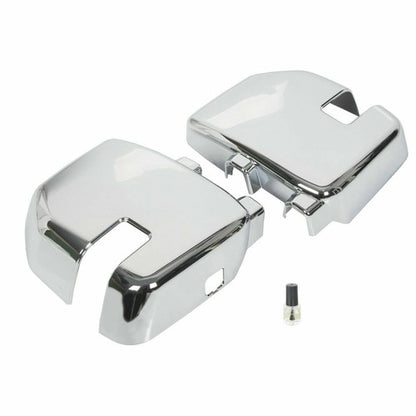 Solid Spare Full Chrome Mirror+ Handle Cover For Ford F250 F350/450/550 Super Duty 2017-2022