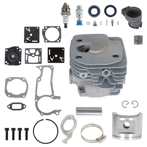 Solid Spare For Husqvarna 372 372XP 371 365 362 Cylinder Piston Kit Chainsaw Muffler Gasket