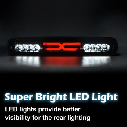 Solid Spare Fit For 99-07 Chevy Silverado GMC Sierra LED 3rd Brake Light Cargo Lamp Smoke