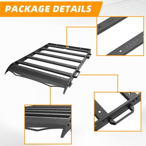 Solid Spare 330lbs Roof Rack Cargo Carrier Steel for Toyota Tacoma 2005-2023 Double Cab