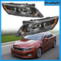 Pair Fits 2014-2015 Kia Optima Halogen Projector Headlight Left & Right Side