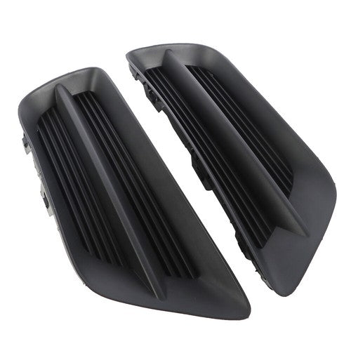 Solid Spare For Honda Accord Sedan 13-15 Pair Bumper Plastic Black Housing Fog Light Covers