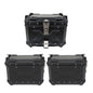 Solid Spare Motorcycle 45L Top Case Tail Box Luggage & 36L Side Case Hard Saddlebag Aluminum